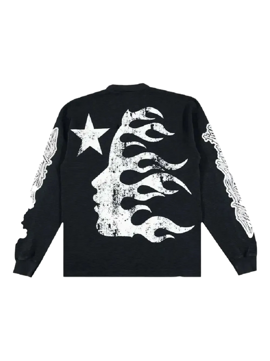 Playera Hellstar Manga Larga ¨Inner Star Black¨