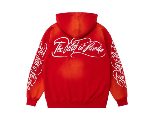 Hoodie con Zipper Hellstar ¨Path To Paradise Red¨