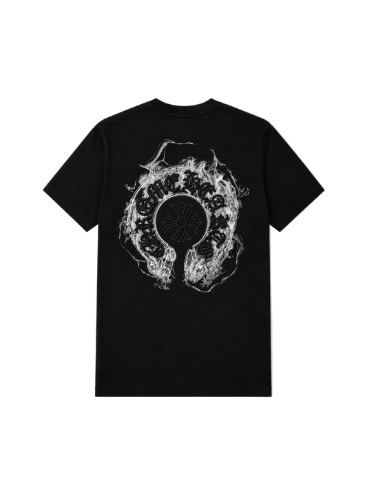 Playera Chrome Hearts “Ghostfire Cross Black” (Slim fit)