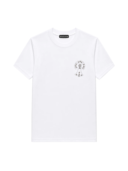 Playera Chrome Hearts "Crystal Cross White" (Slim fit)