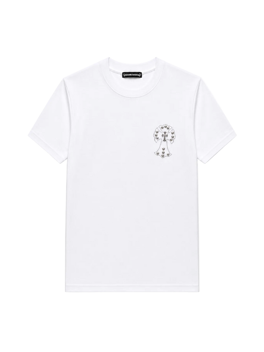 Playera Chrome Hearts "Crystal Cross White" (Slim fit)