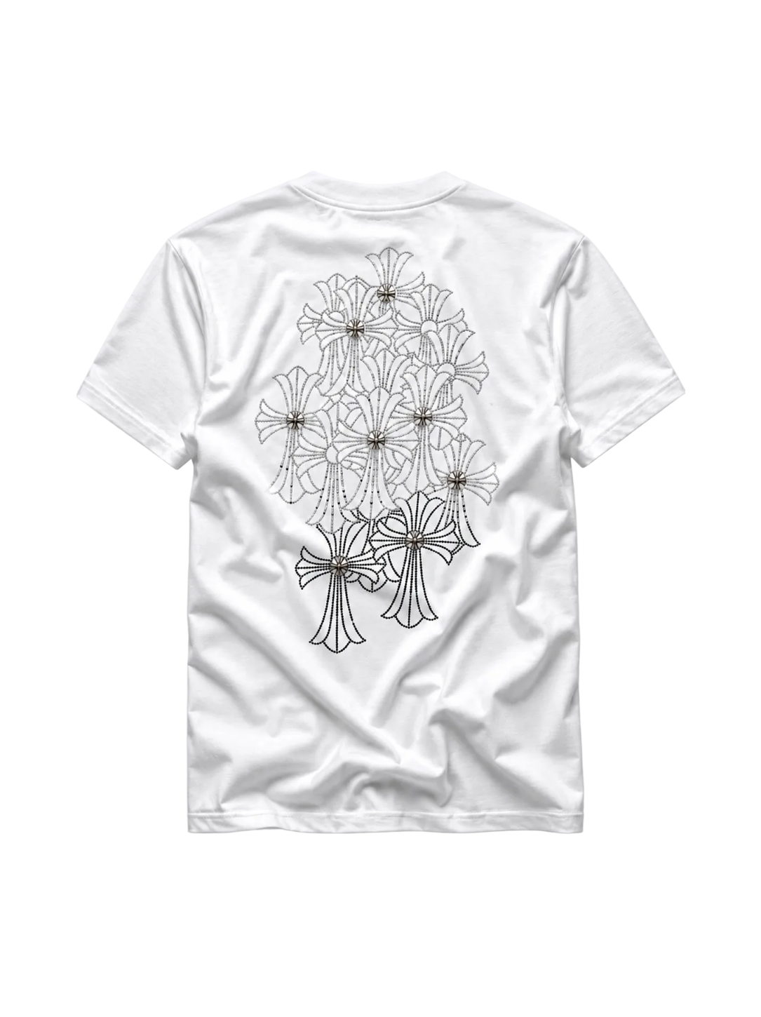 Playera Chrome Hearts "Crystal Cross White" (Slim fit)