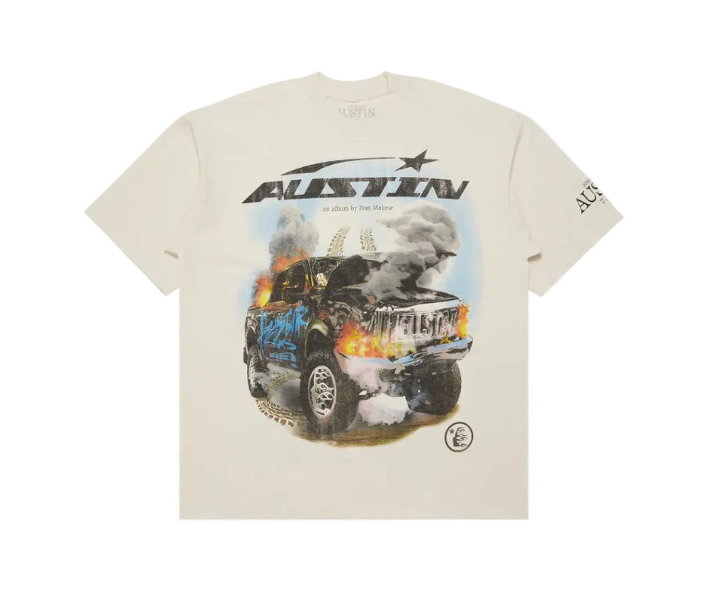 Playera Hellstar x Post Malone Austin 'Cream'