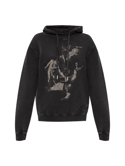 Hoodie Off White ¨Angels Washed Black¨