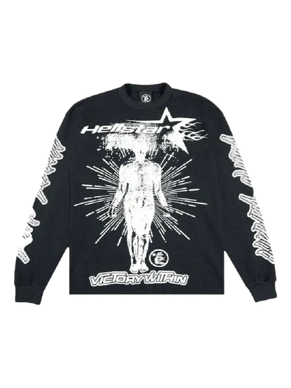 Playera Hellstar Manga Larga ¨Inner Star Black¨