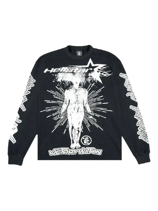 Playera Hellstar Manga Larga ¨Inner Star Black¨
