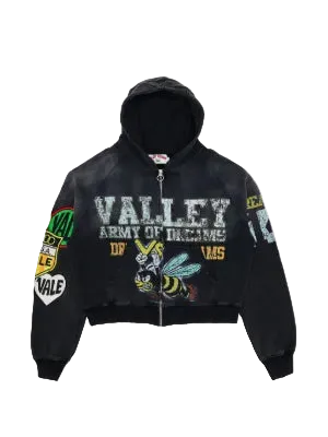 Hoodie con Zipper Valley Dreams ¨Army Of Dreams¨