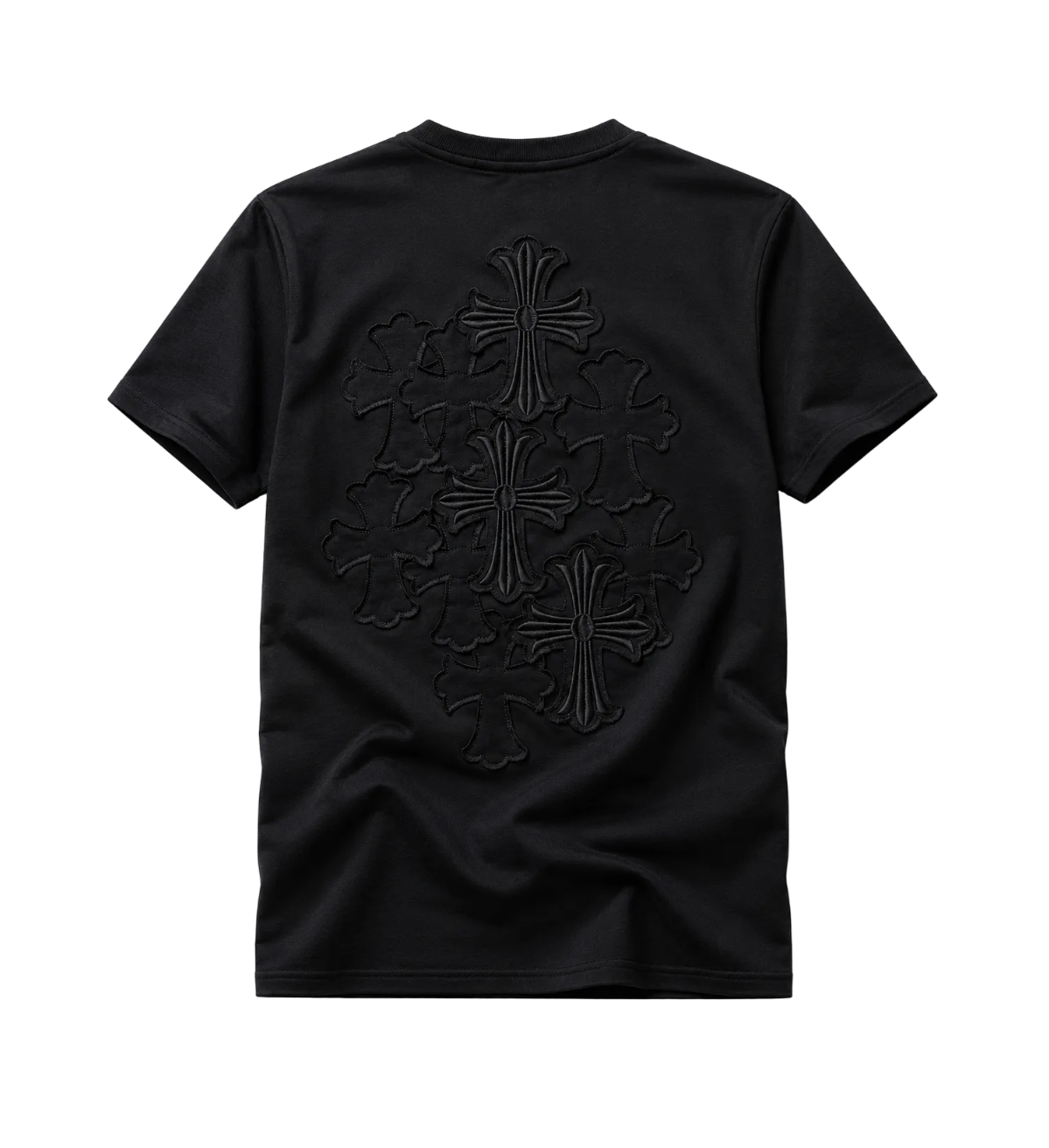 Playera Chrome Hearts "Multi Cross Shadow Total Black" (Slim fit)