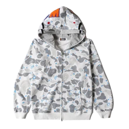 Hoodie con Zipper Bape ¨Space Camo Shark¨