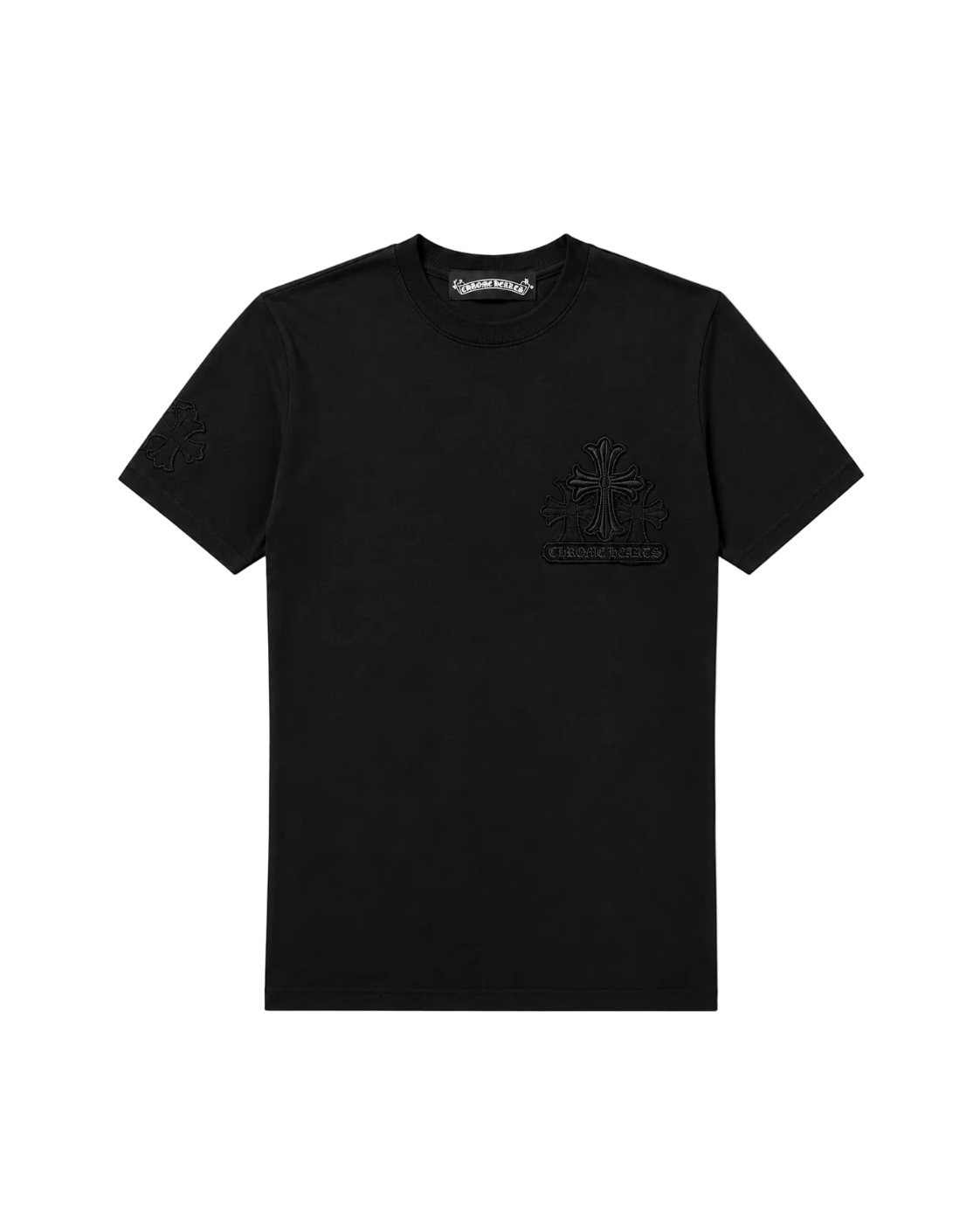 Playera Chrome Hearts "Multi Cross Shadow Total Black" (Slim fit)