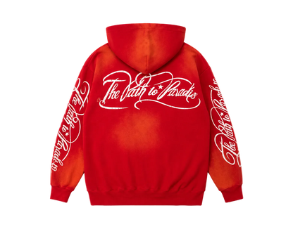 Hoodie con Zipper Hellstar ¨Path To Paradise Red¨