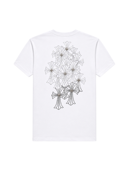 Playera Chrome Hearts "Crystal Cross White" (Slim fit)