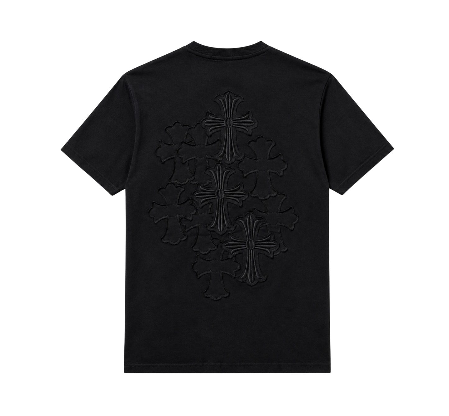 Playera Chrome Hearts "Multi Cross Shadow Total Black" (Slim fit)