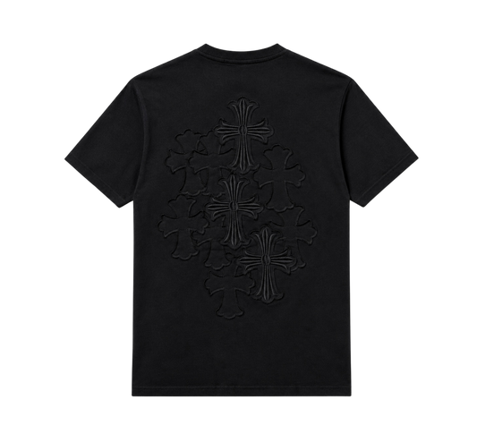 Playera Chrome Hearts "Multi Cross Shadow Total Black" (Slim fit)