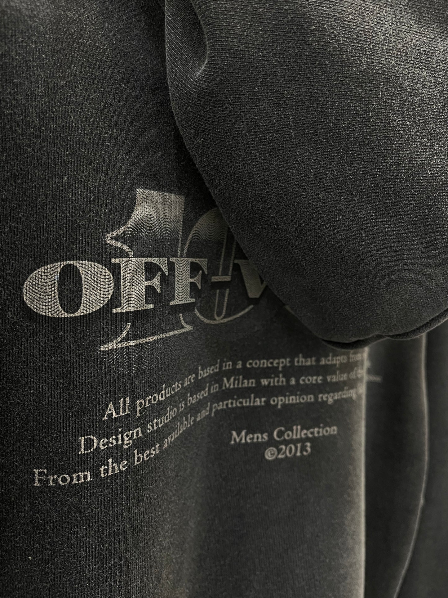 Hoodie Off White ¨Angels Washed Black¨