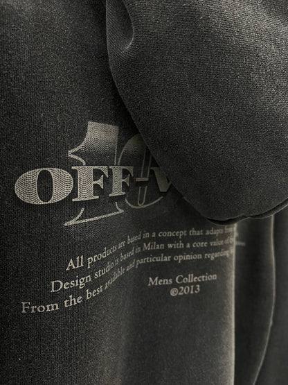 Hoodie Off White ¨Angels Washed Black¨