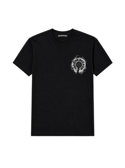 Playera Chrome Hearts “Ghostfire Cross Black” (Slim fit)