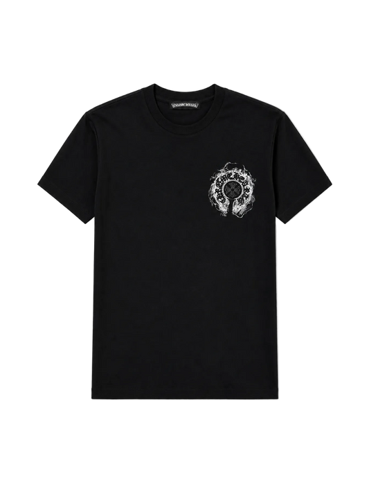 Playera Chrome Hearts “Ghostfire Cross Black” (Slim fit)