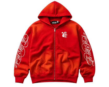 Hoodie con Zipper Hellstar ¨Path To Paradise Red¨