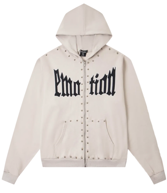 Hoodie con Zipper Mixed Emotions - “Crown Legacy” (Semi Boxy Fit)