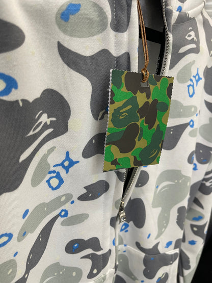 Hoodie con Zipper Bape ¨Space Camo Shark¨