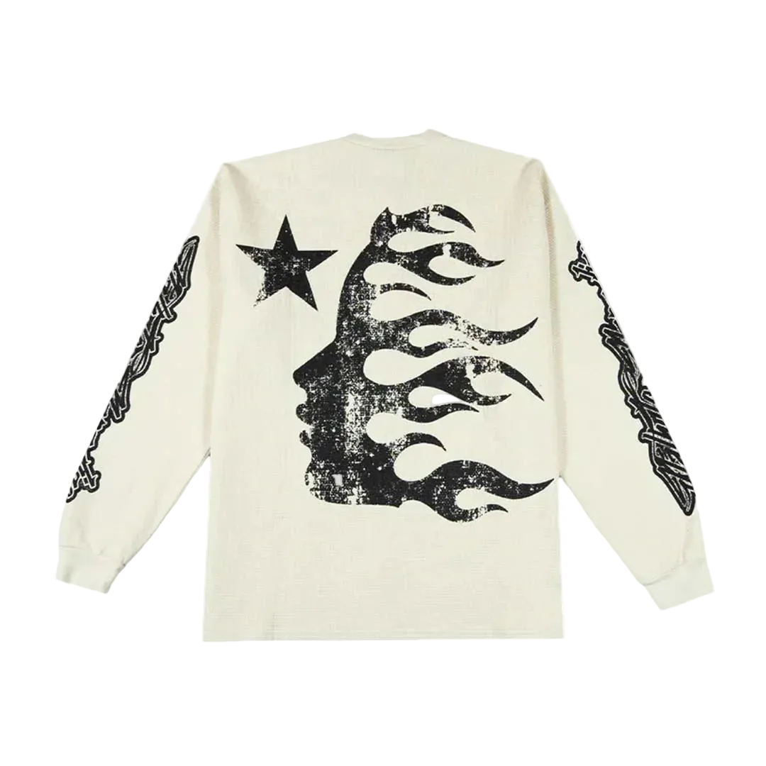 Playera Hellstar Manga Larga ¨Inner Star White¨