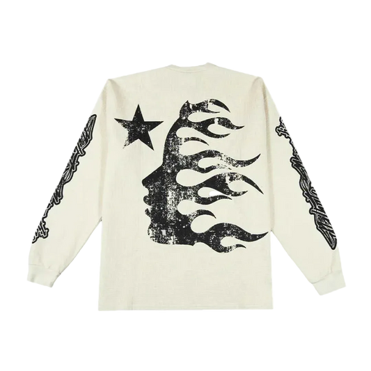 Playera Hellstar Manga Larga ¨Inner Star White¨