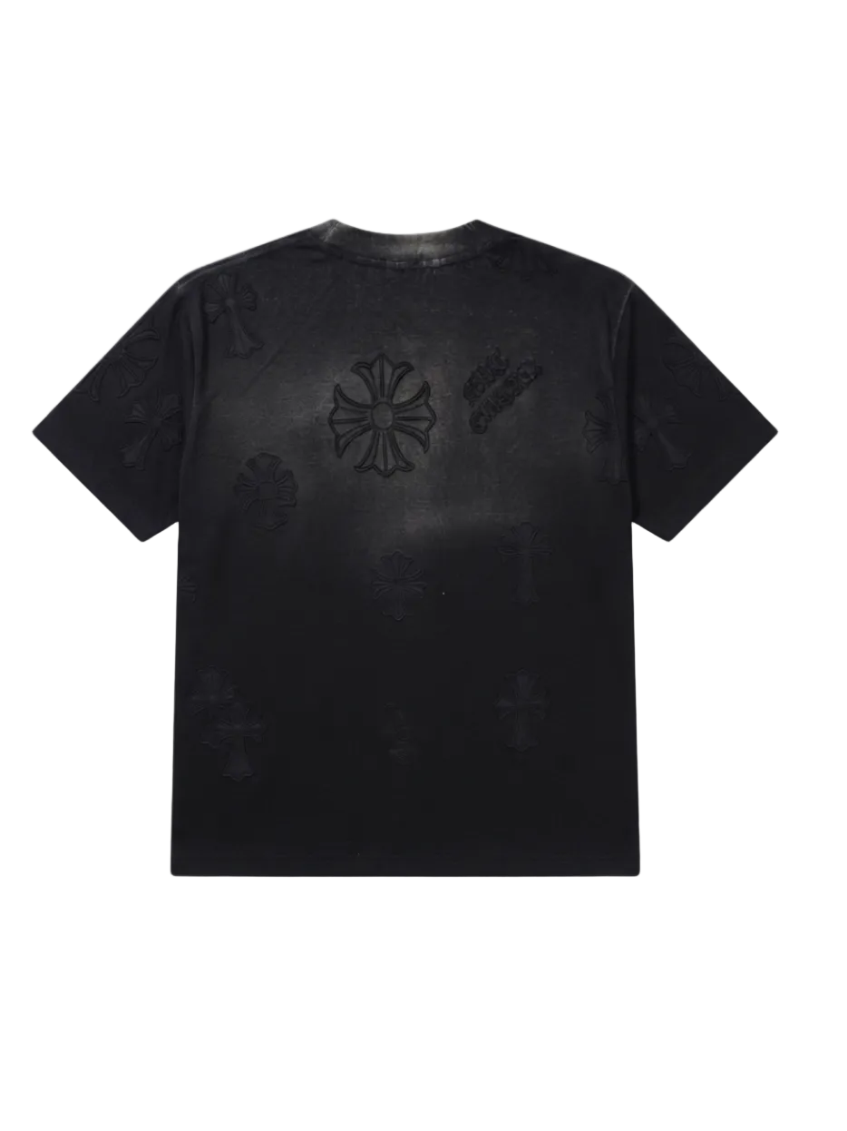 Playera Chrome Hearts “Blackout Washed” (Slim Fit)