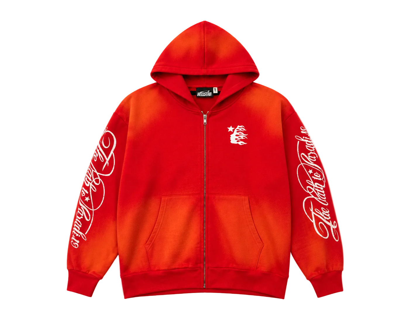 Hoodie con Zipper Hellstar ¨Path To Paradise Red¨