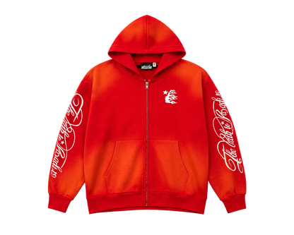 Hoodie con Zipper Hellstar ¨Path To Paradise Red¨