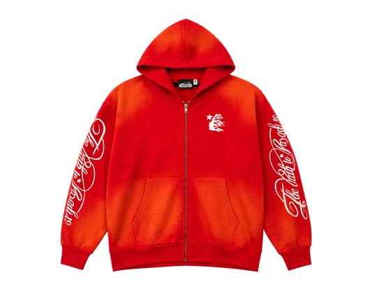Hoodie con Zipper Hellstar ¨Path To Paradise Red¨