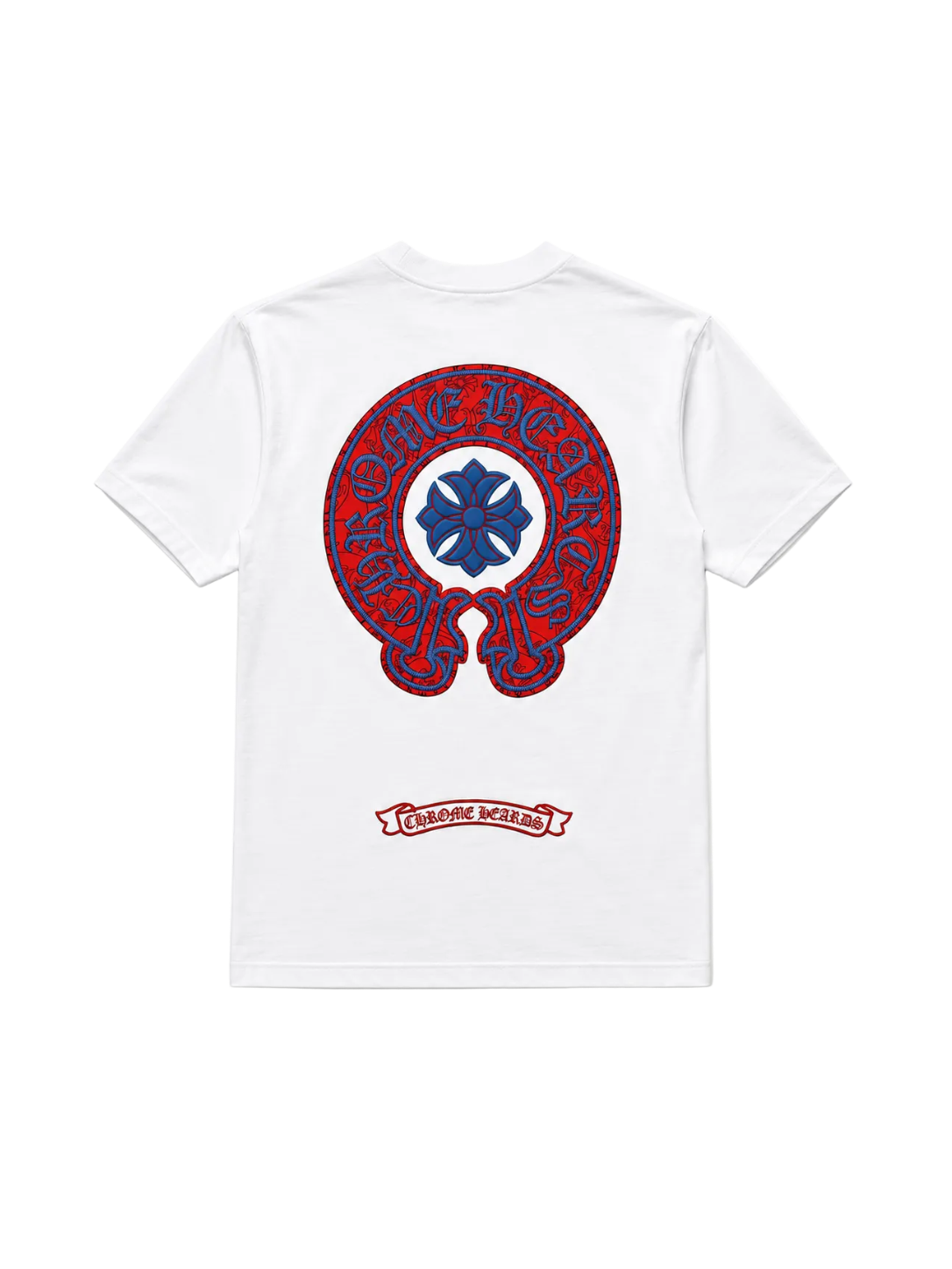 Playera Chrome Hearts "Horse Shoe White Orange" (Slim fit)