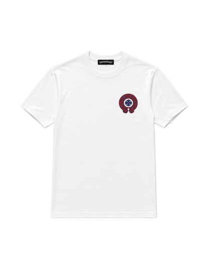 Playera Chrome Hearts "Horse Shoe White Orange" (Slim fit)