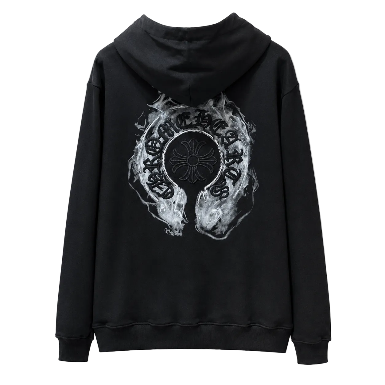 Hoodie Chrome Hearts "Ghostfire Cross Black" (Slim fit)