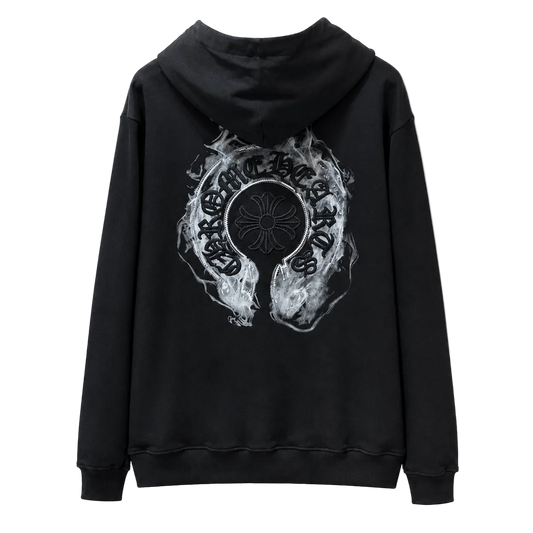 Hoodie Chrome Hearts "Ghostfire Cross Black" (Slim fit)