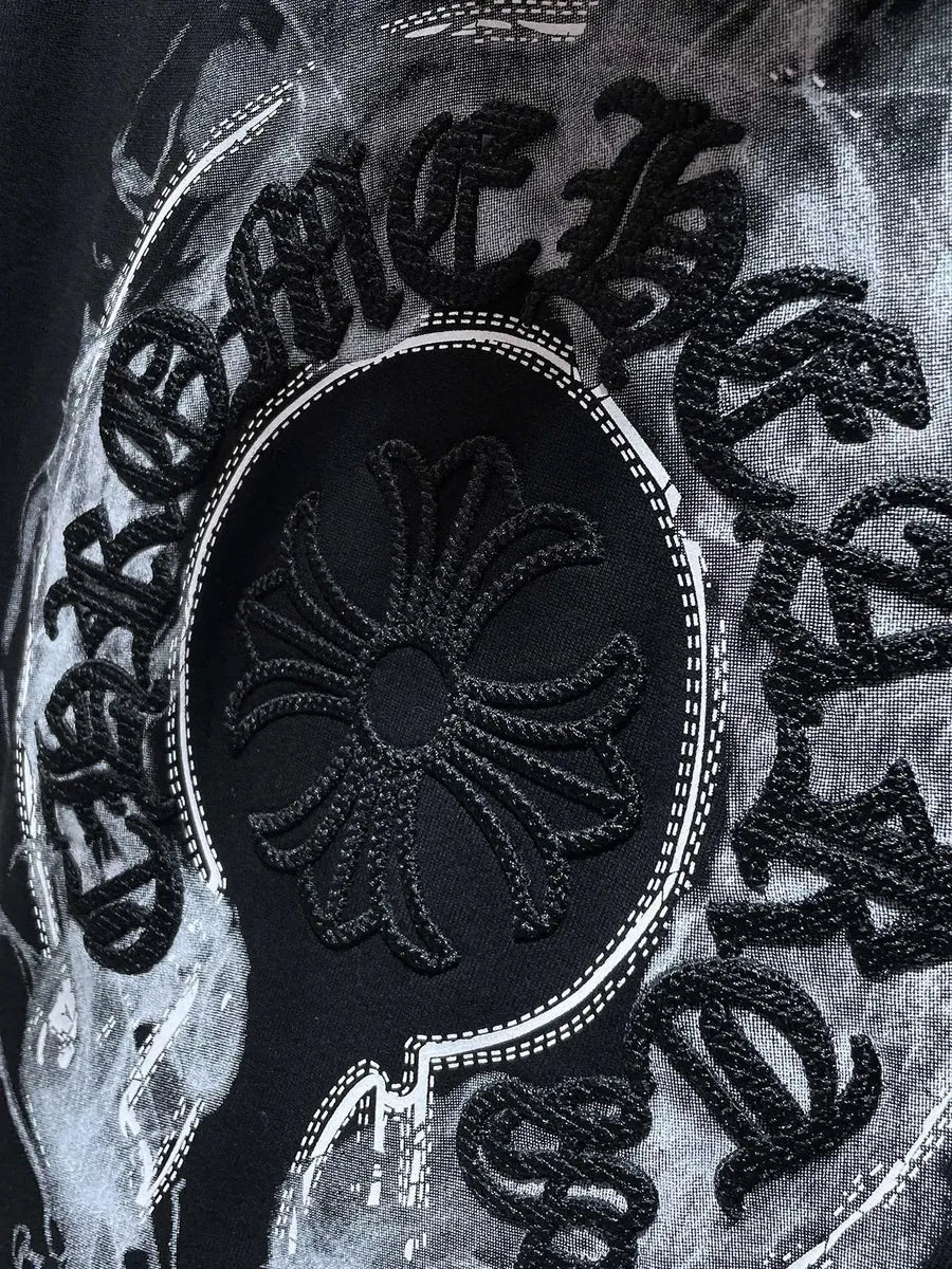 Hoodie Chrome Hearts "Ghostfire Cross Black" (Slim fit)