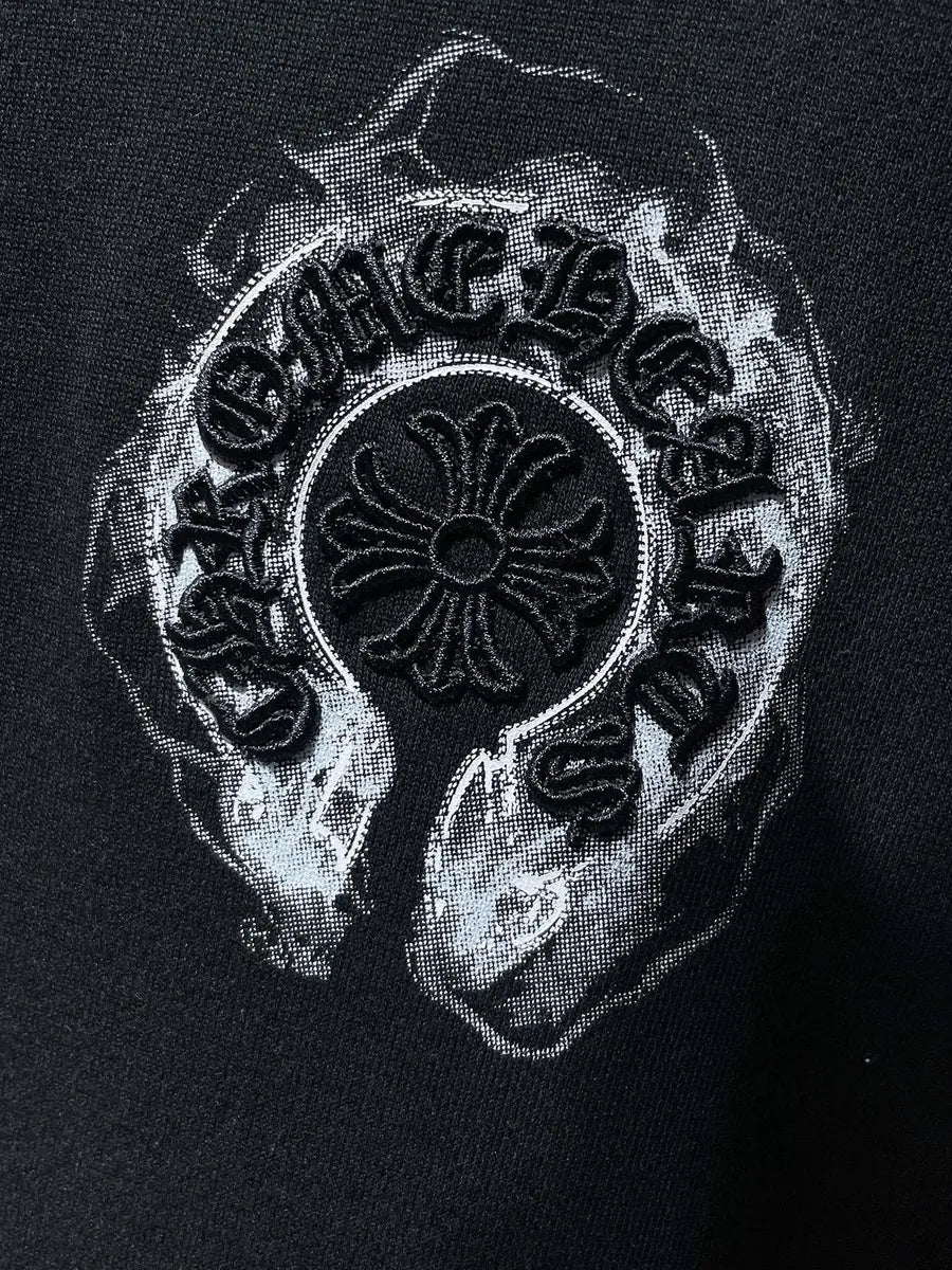 Hoodie Chrome Hearts "Ghostfire Cross Black" (Slim fit)