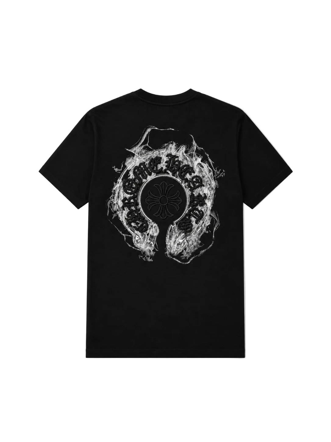 Playera Chrome Hearts “Ghostfire Cross Black” (Slim fit)