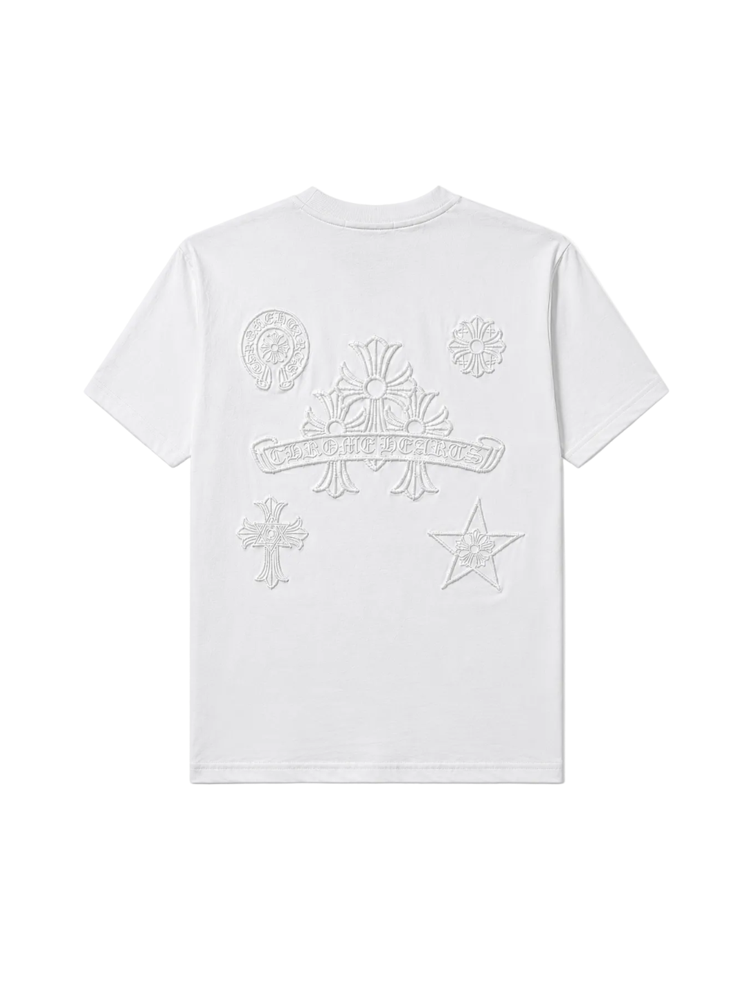 Playera Chrome Hearts "Ivory Crest Total White" (Slim Fit)