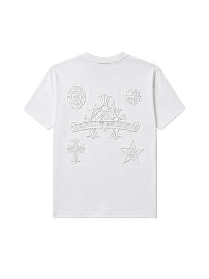 Playera Chrome Hearts "Ivory Crest Total White" (Slim Fit)