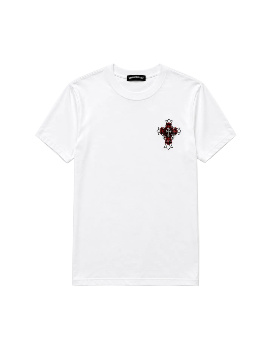 Playera Chrome Hearts “Red Cathedral Cross White” (Slim fit)