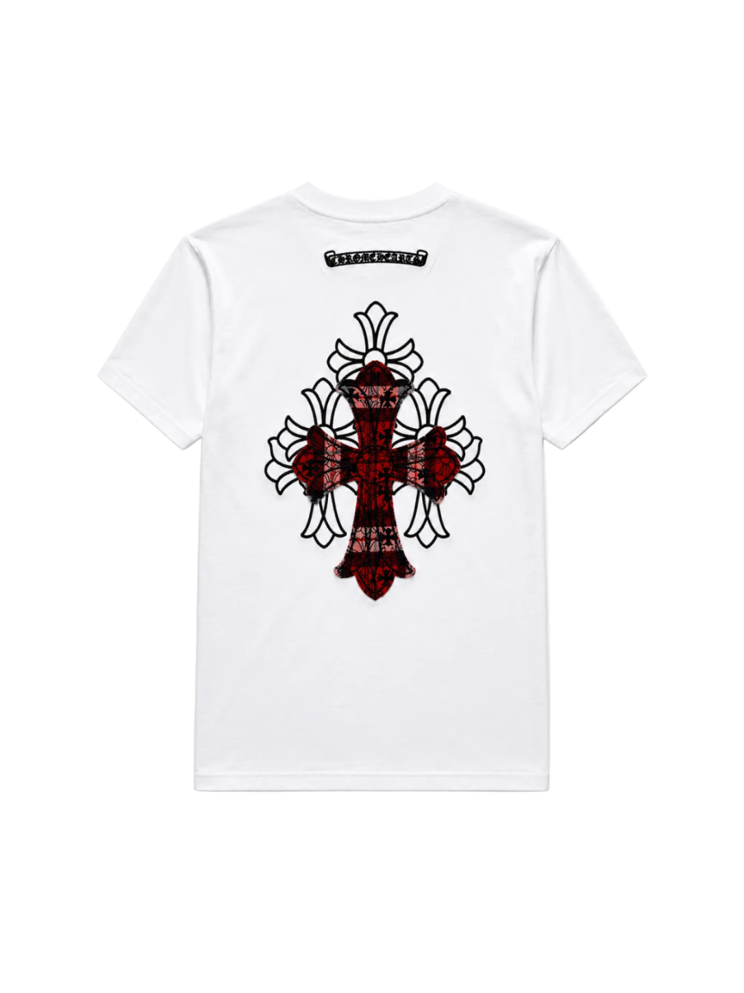 Playera Chrome Hearts “Red Cathedral Cross White” (Slim fit)