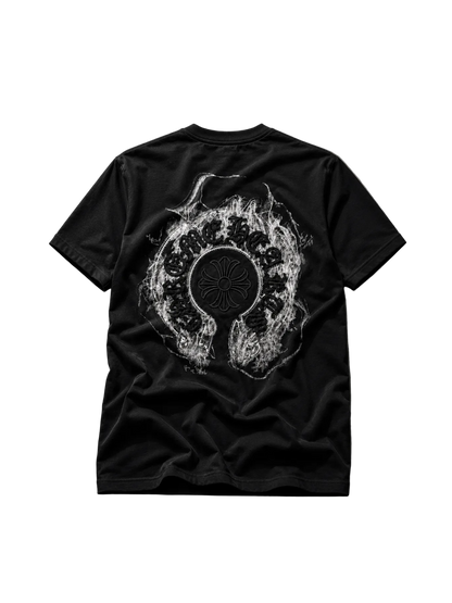 Playera Chrome Hearts “Ghostfire Cross Black” (Slim fit)