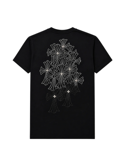 Playera Chrome Hearts "Crystal Cross Black" (Slim fit)
