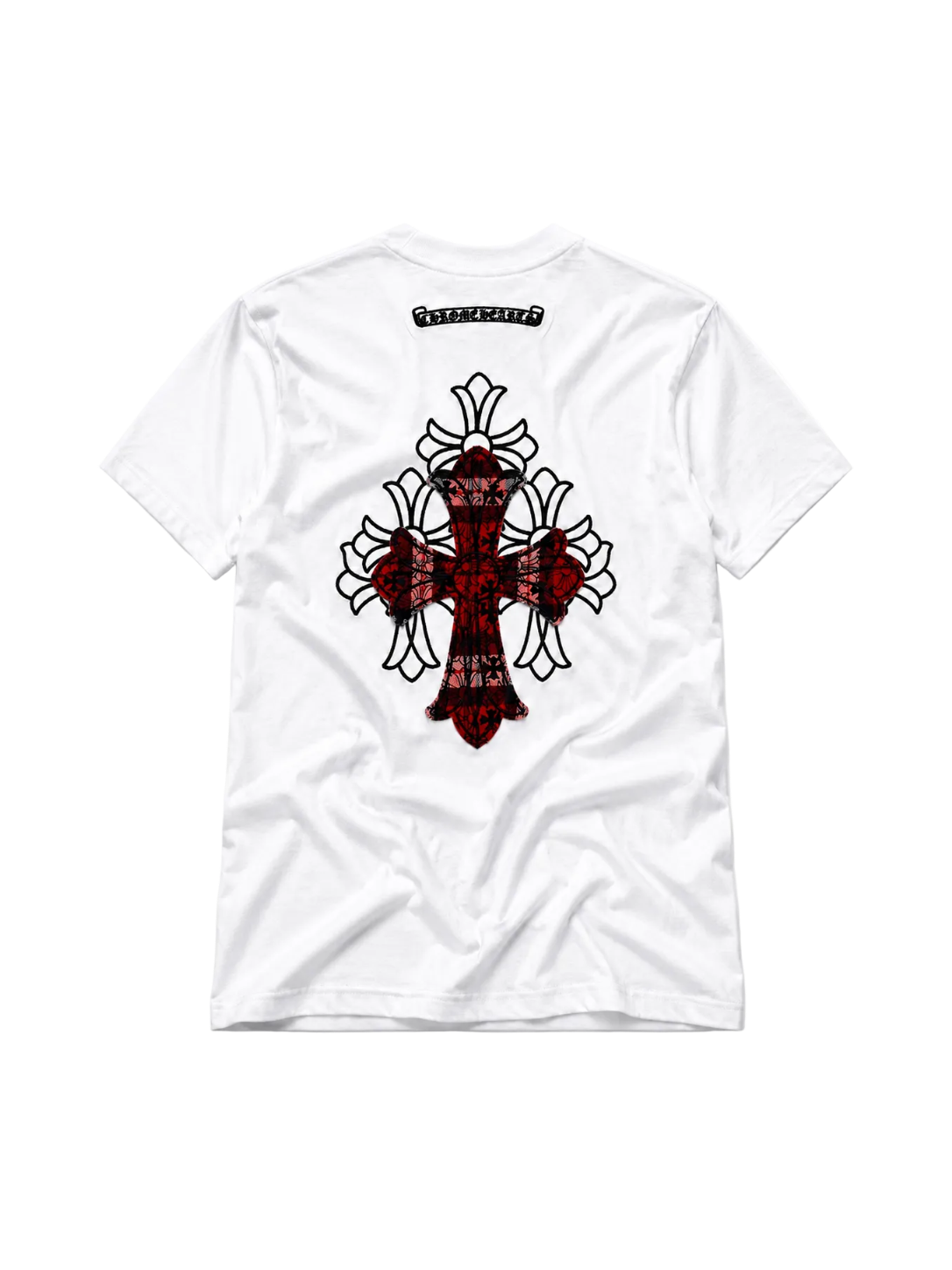 Playera Chrome Hearts “Red Cathedral Cross White” (Slim fit)