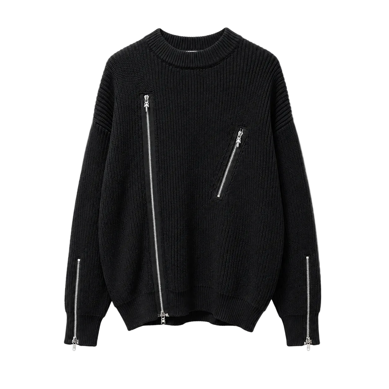 Suéter con Zipper Chrome Hearts “Iron Vein Knit” (Oversize)