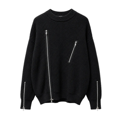 Suéter con Zipper Chrome Hearts “Iron Vein Knit” (Oversize)