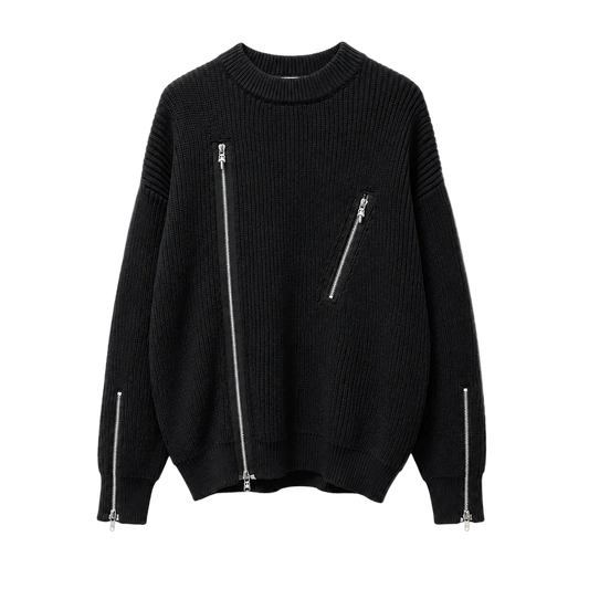 Suéter con Zipper Chrome Hearts “Iron Vein Knit” (Oversize)