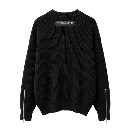 Suéter con Zipper Chrome Hearts “Iron Vein Knit” (Oversize)