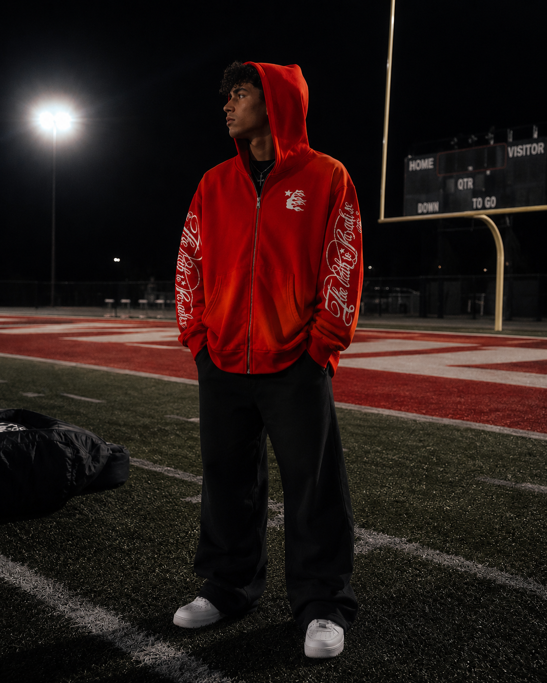 Hoodie con Zipper Hellstar ¨Path To Paradise Red¨